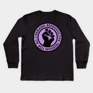 Demand Reproductive Freedom For All - lavender Kids Long Sleeve T-Shirt